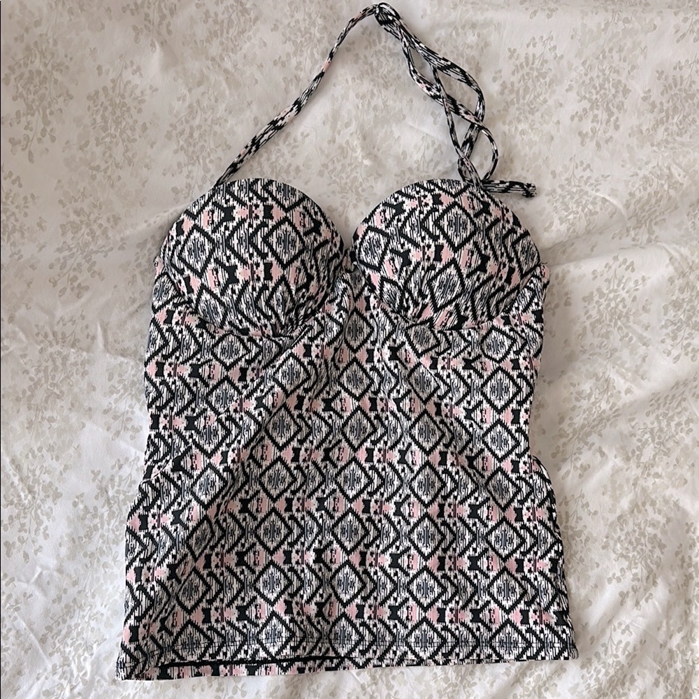 Candie’s Patterned Halter Women Swim Top